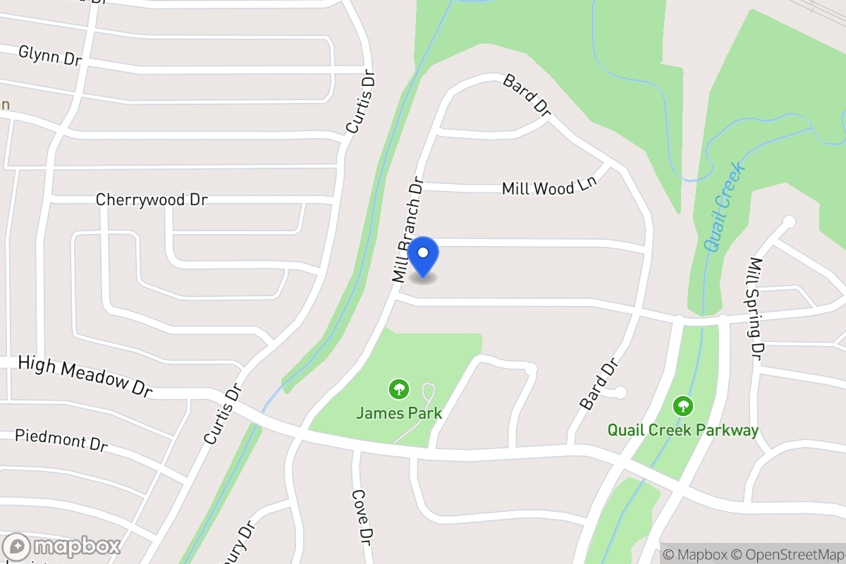 Map of 1305 Mill Crossing