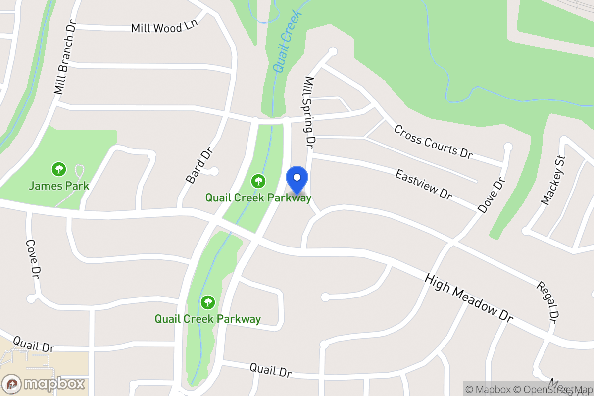 Map of 1209 Mill Spring Dr