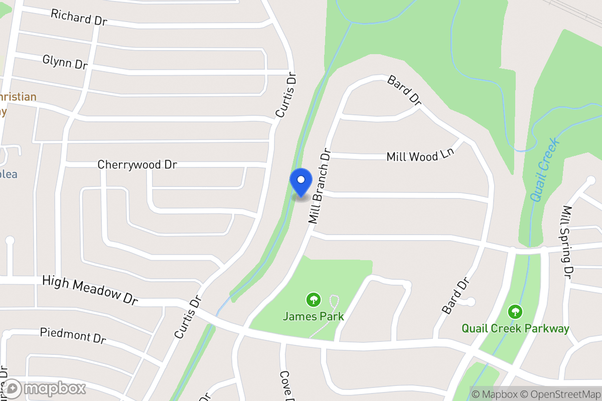 Map of 1005 Mill Branch Dr