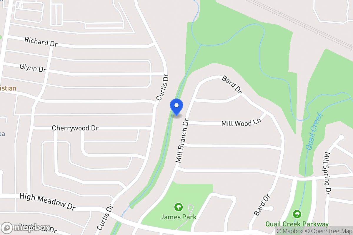 Map of 821 Mill Branch Dr