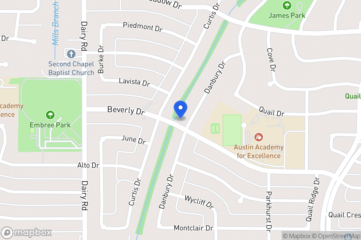 Map of 1617 Danbury Dr