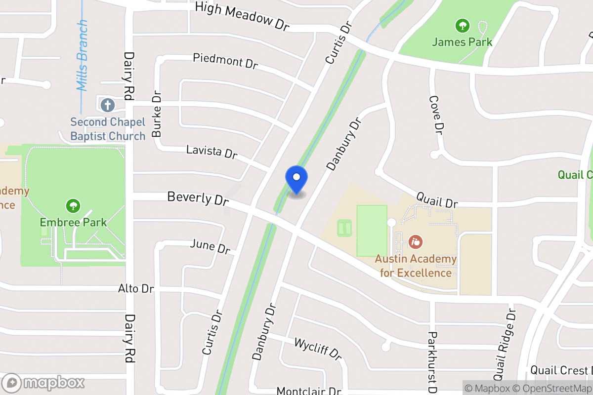Map of 1609 Danbury Dr