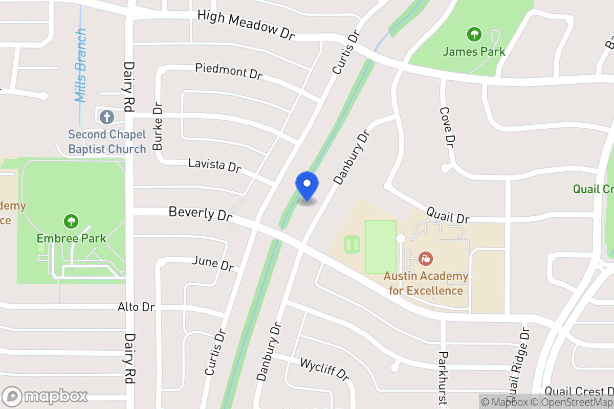 Map of 1605 Danbury Dr
