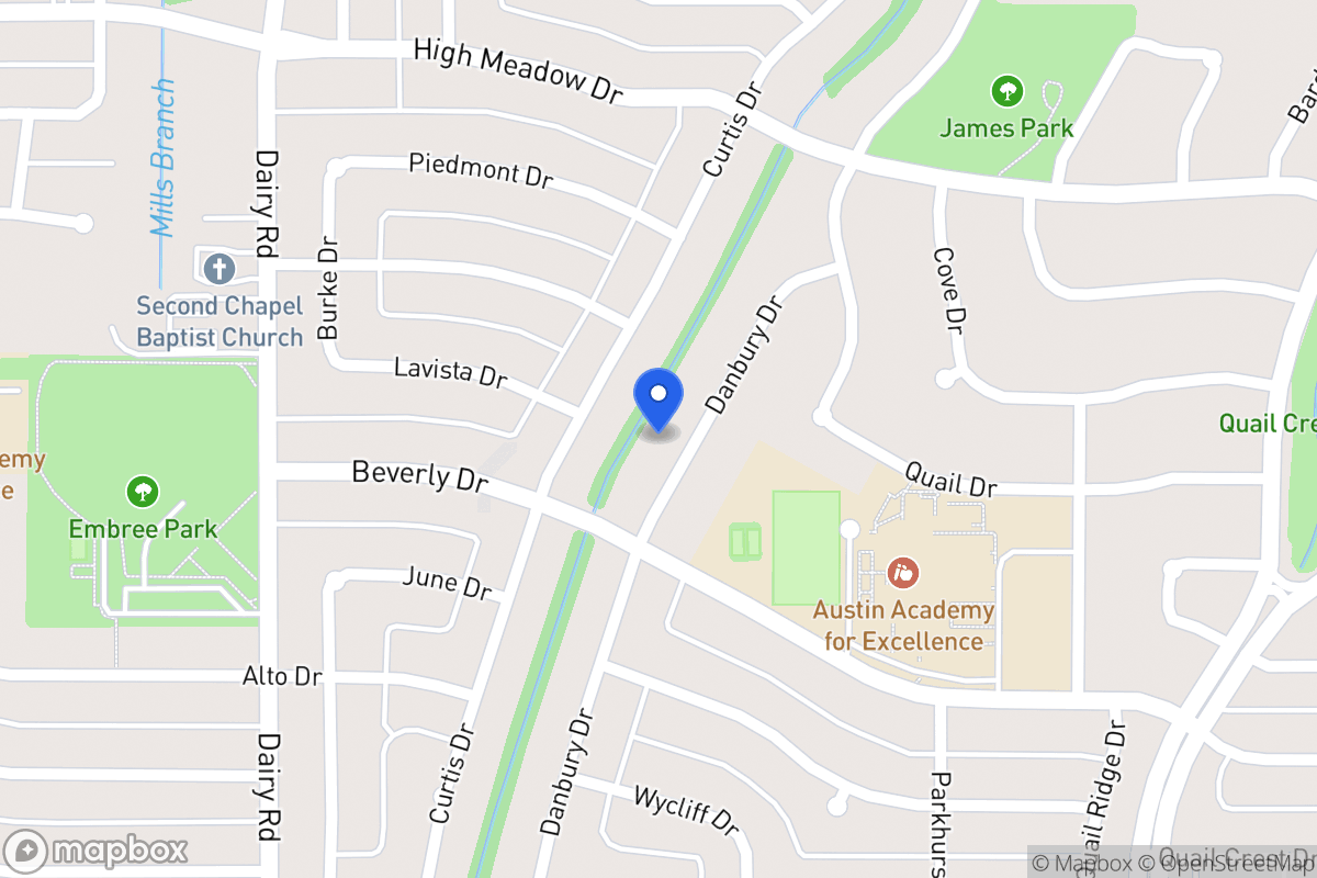 Map of 1601 Danbury Dr