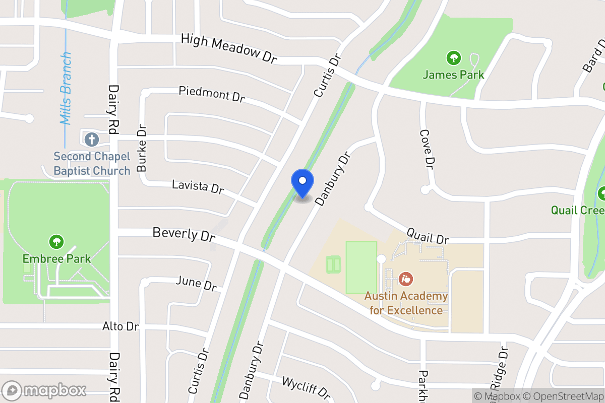 Map of 1513 Danbury Dr