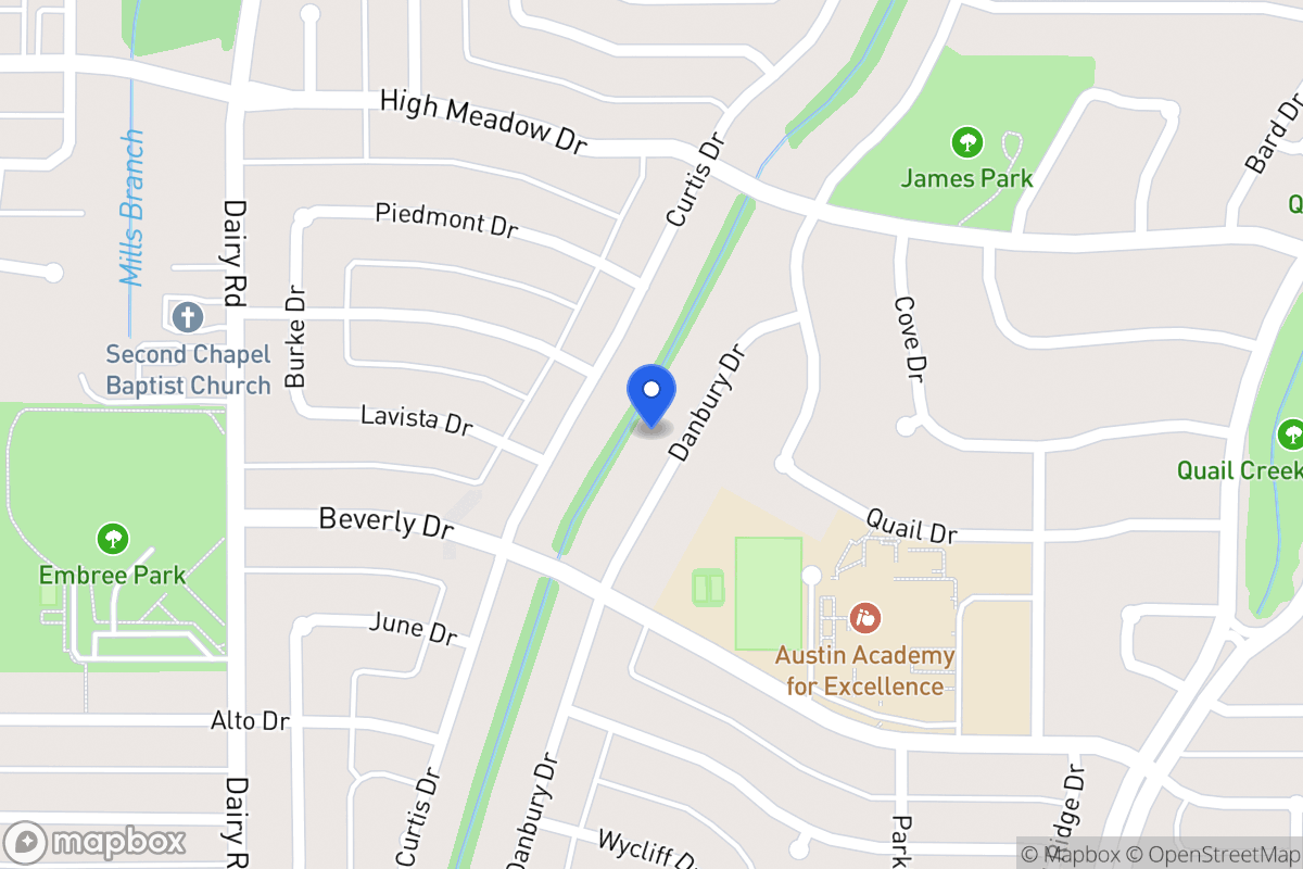 Map of 1509 Danbury Dr