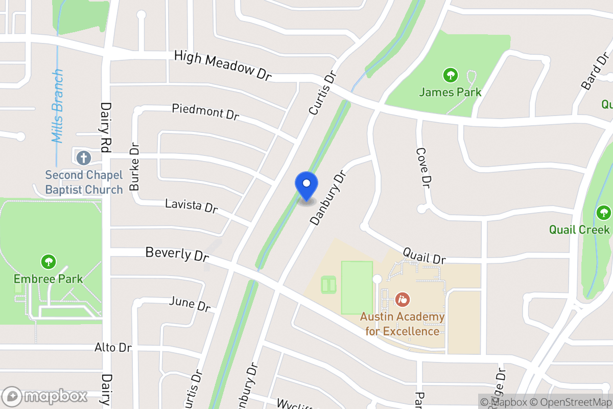 Map of 1505 Danbury Dr