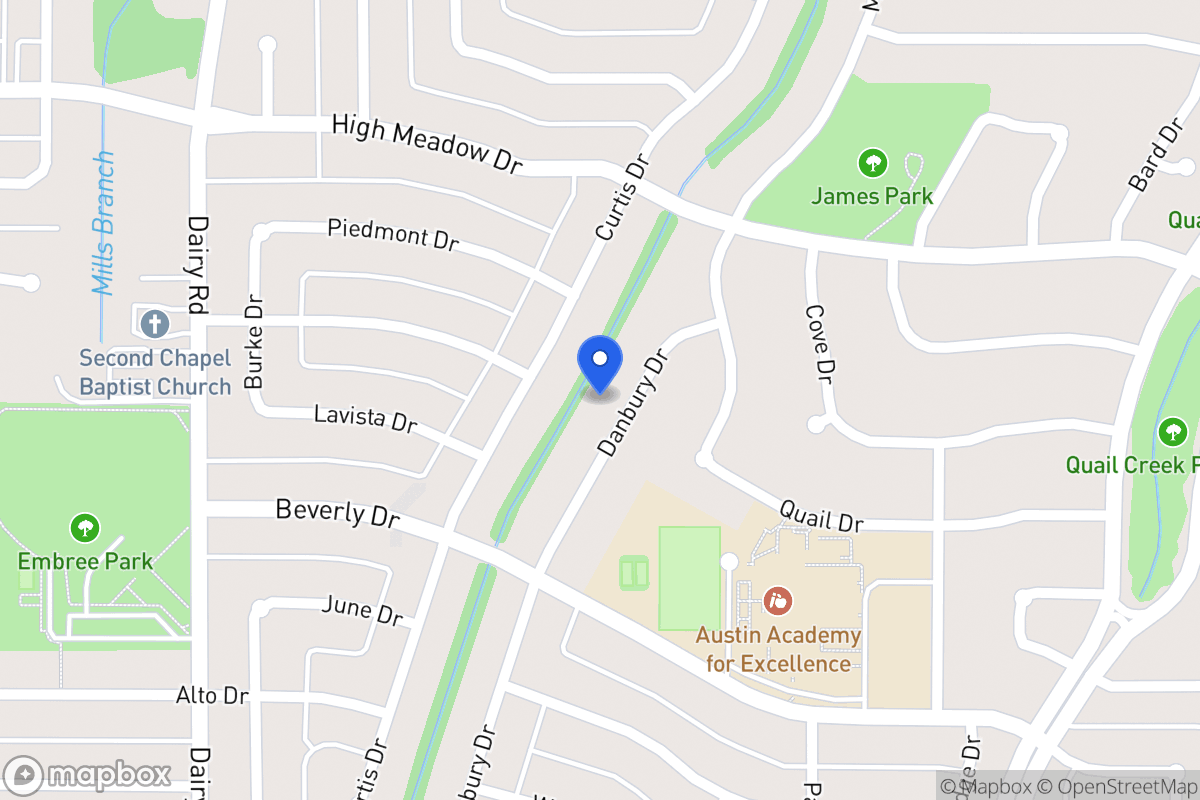Map of 1501 Danbury Dr
