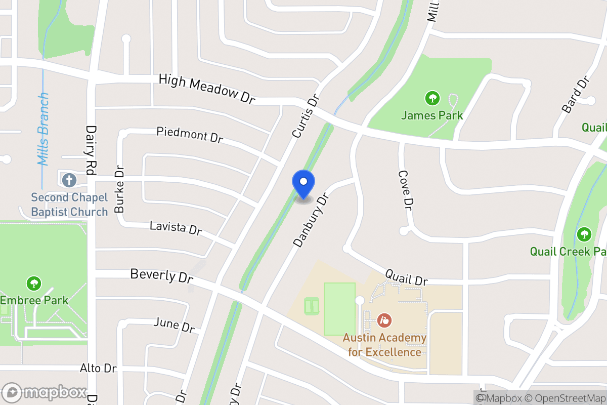 Map of 1421 Danbury Dr
