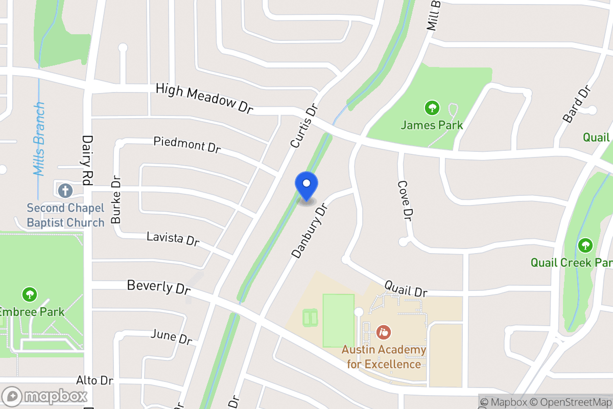 Map of 1417 Danbury Dr