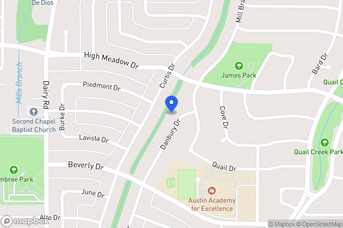Map of 1413 Danbury Dr