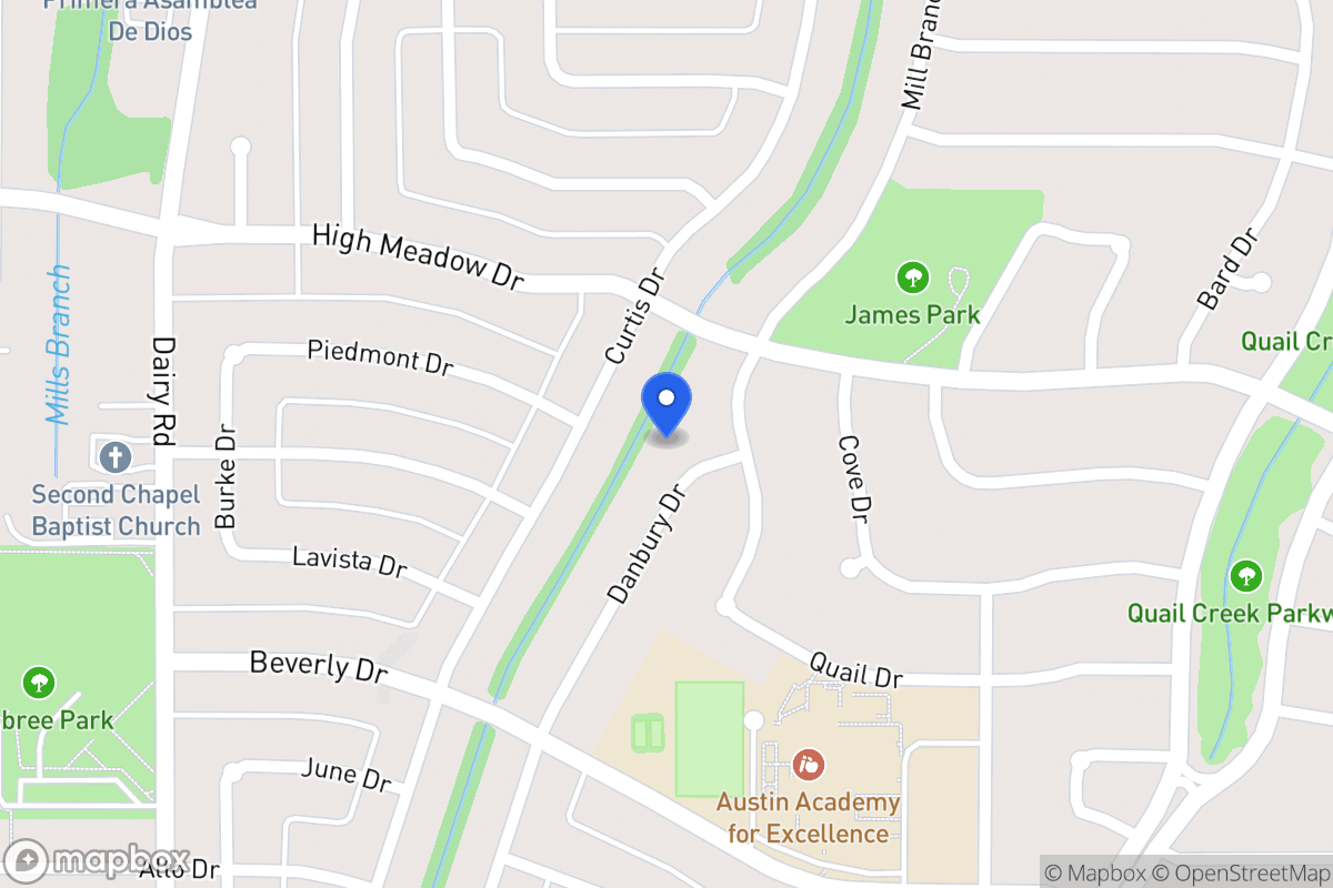 Map of 1409 Danbury Dr