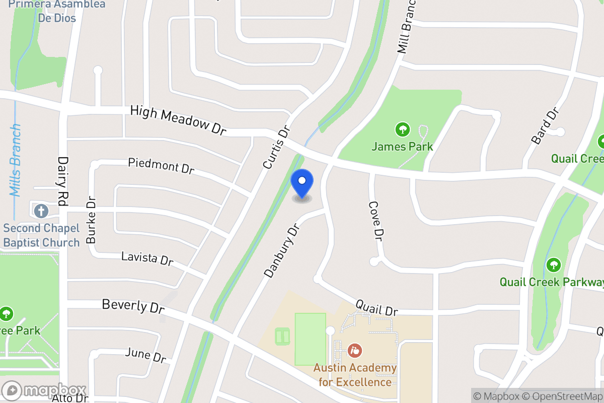 Map of 1405 Danbury Dr