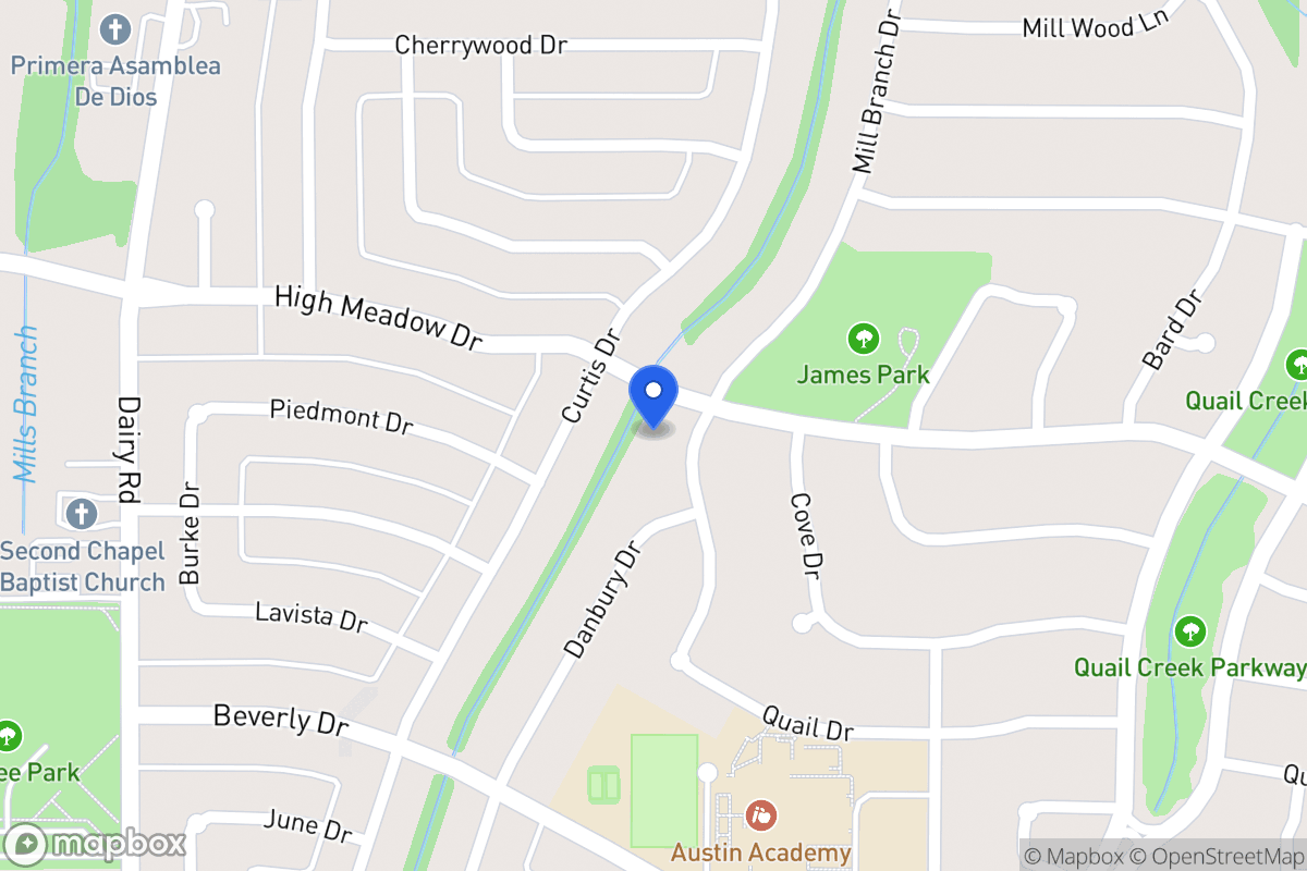 Map of 1305 Mill Branch Dr