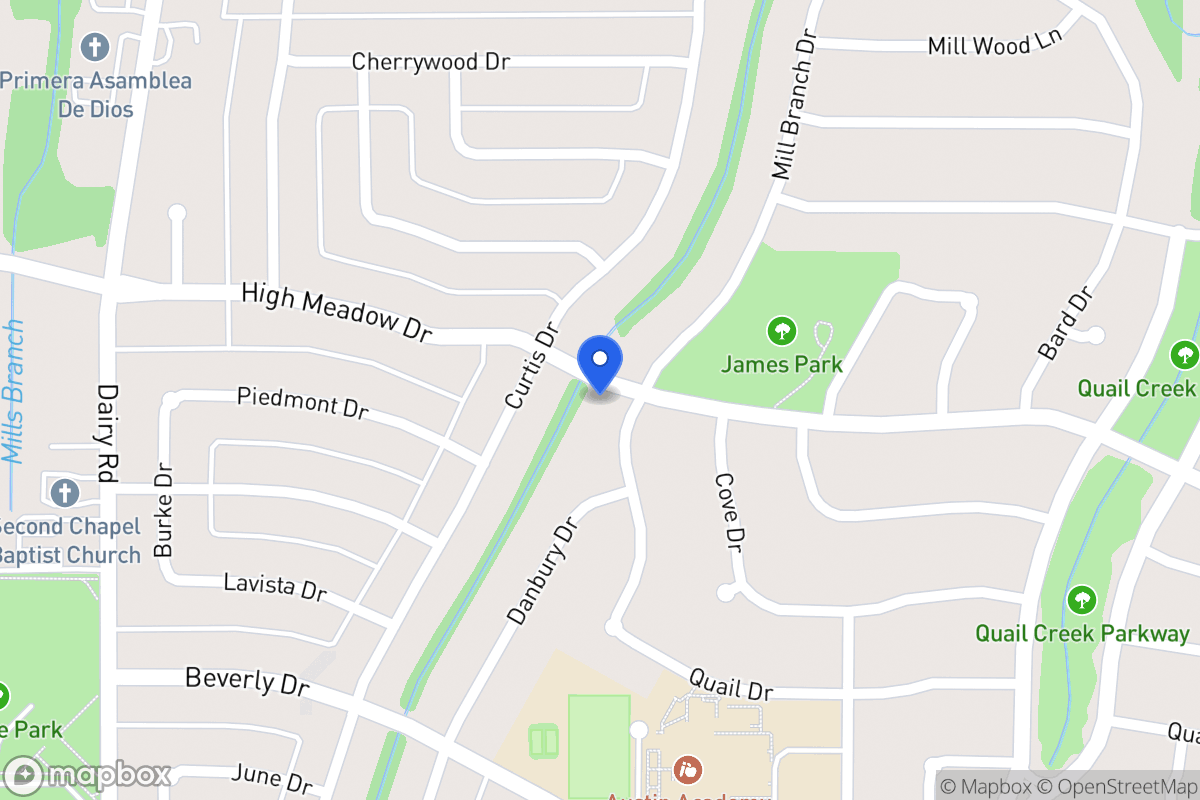 Map of 1301 Mill Branch Dr
