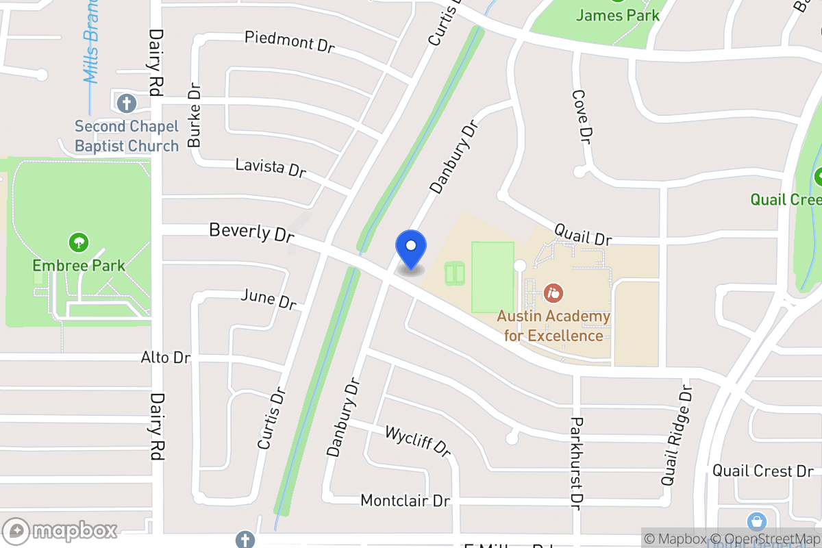 Map of 1618 Danbury Dr