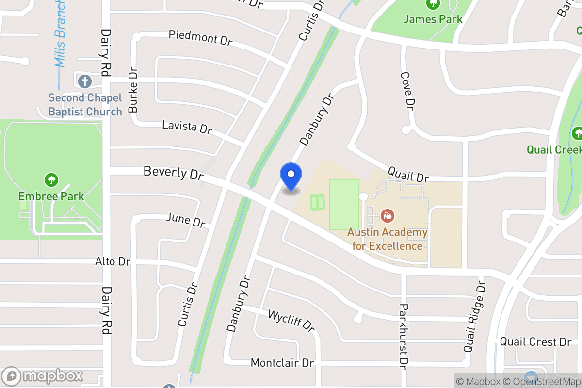 Map of 1614 Danbury Dr