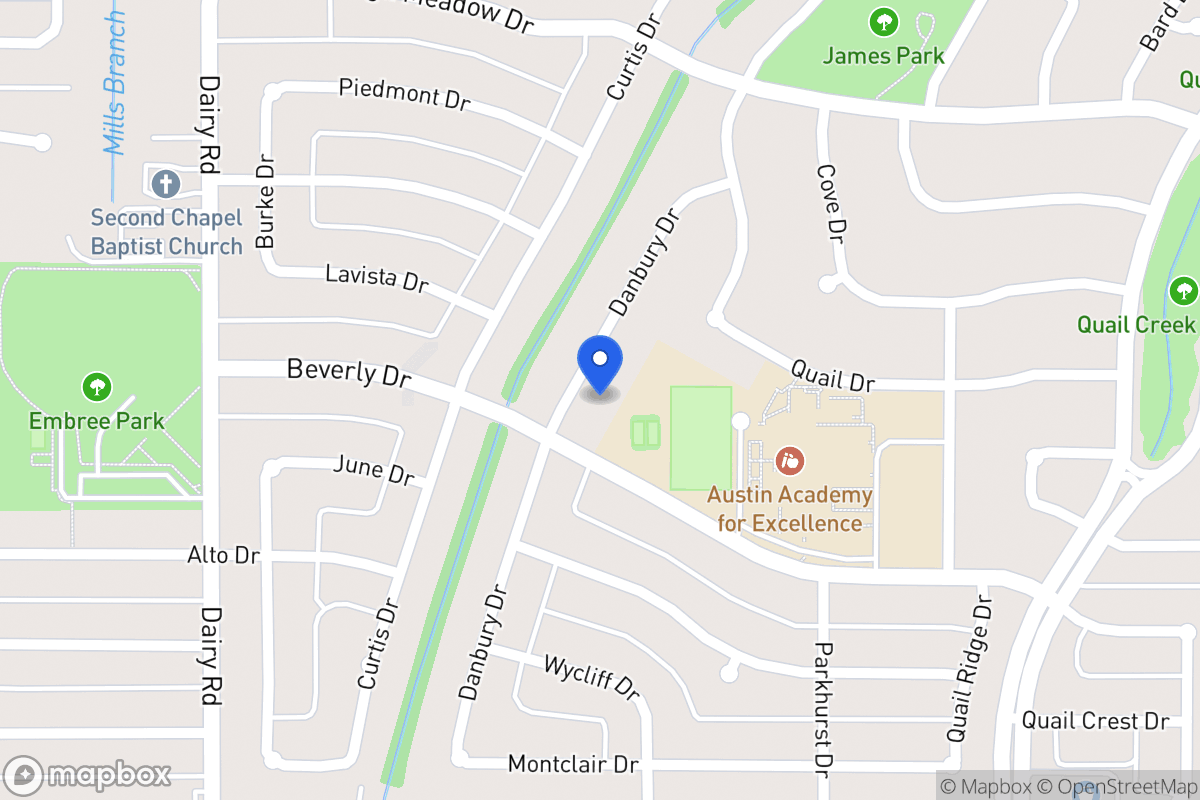 Map of 1610 Danbury Dr