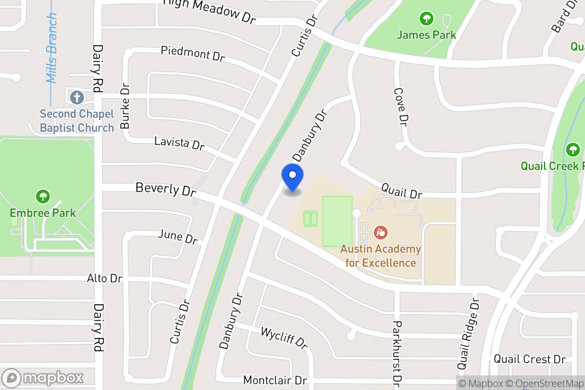 Map of 1606 Danbury Dr
