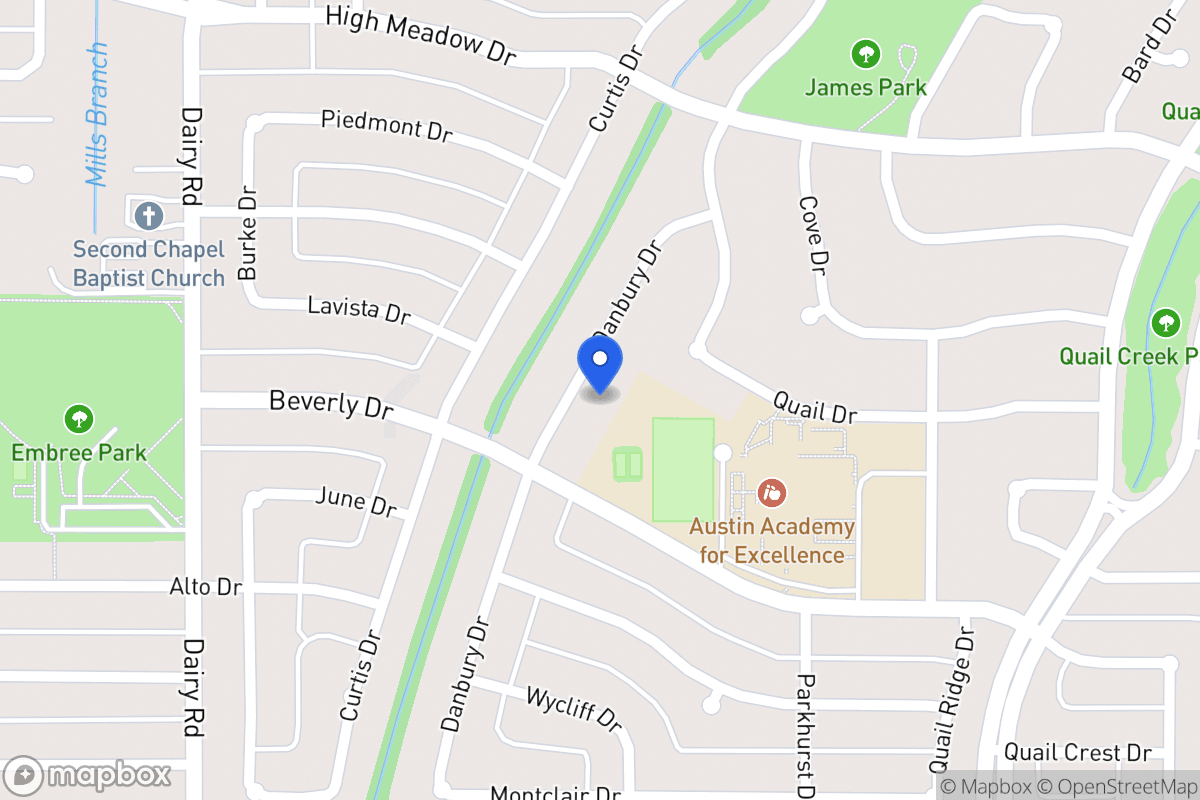 Map of 1602 Danbury Dr