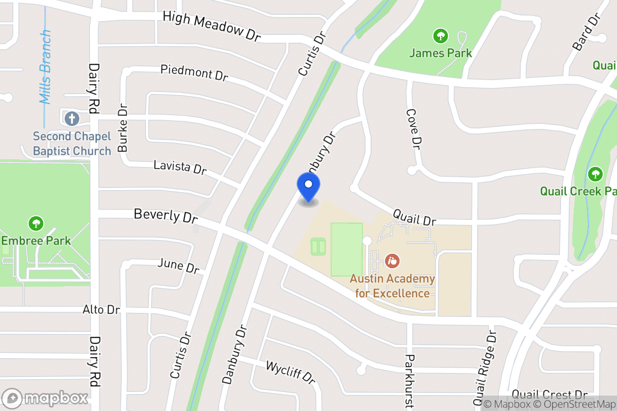 Map of 1518 Danbury Dr
