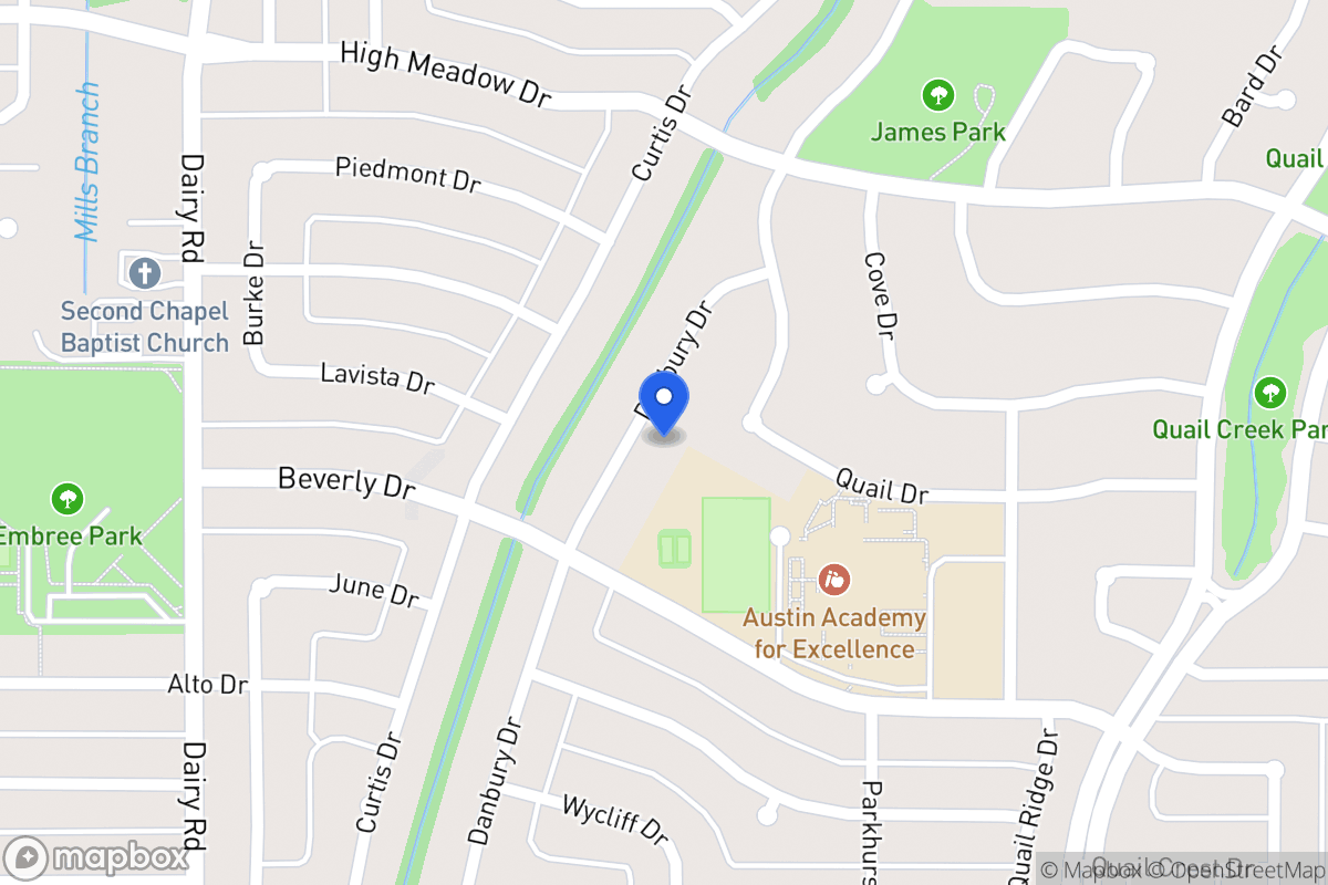 Map of 1514 Danbury Dr