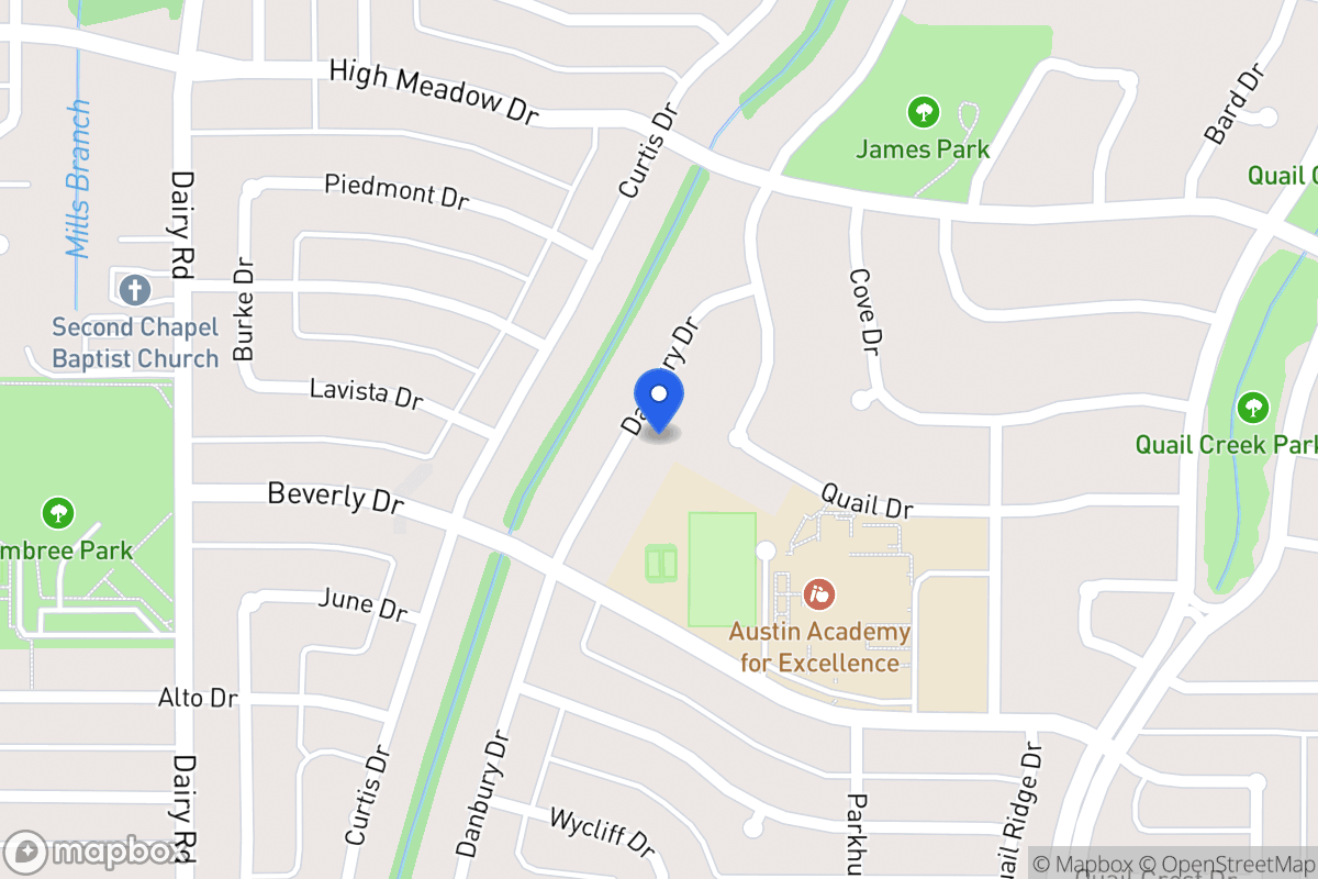 Map of 1510 Danbury Dr