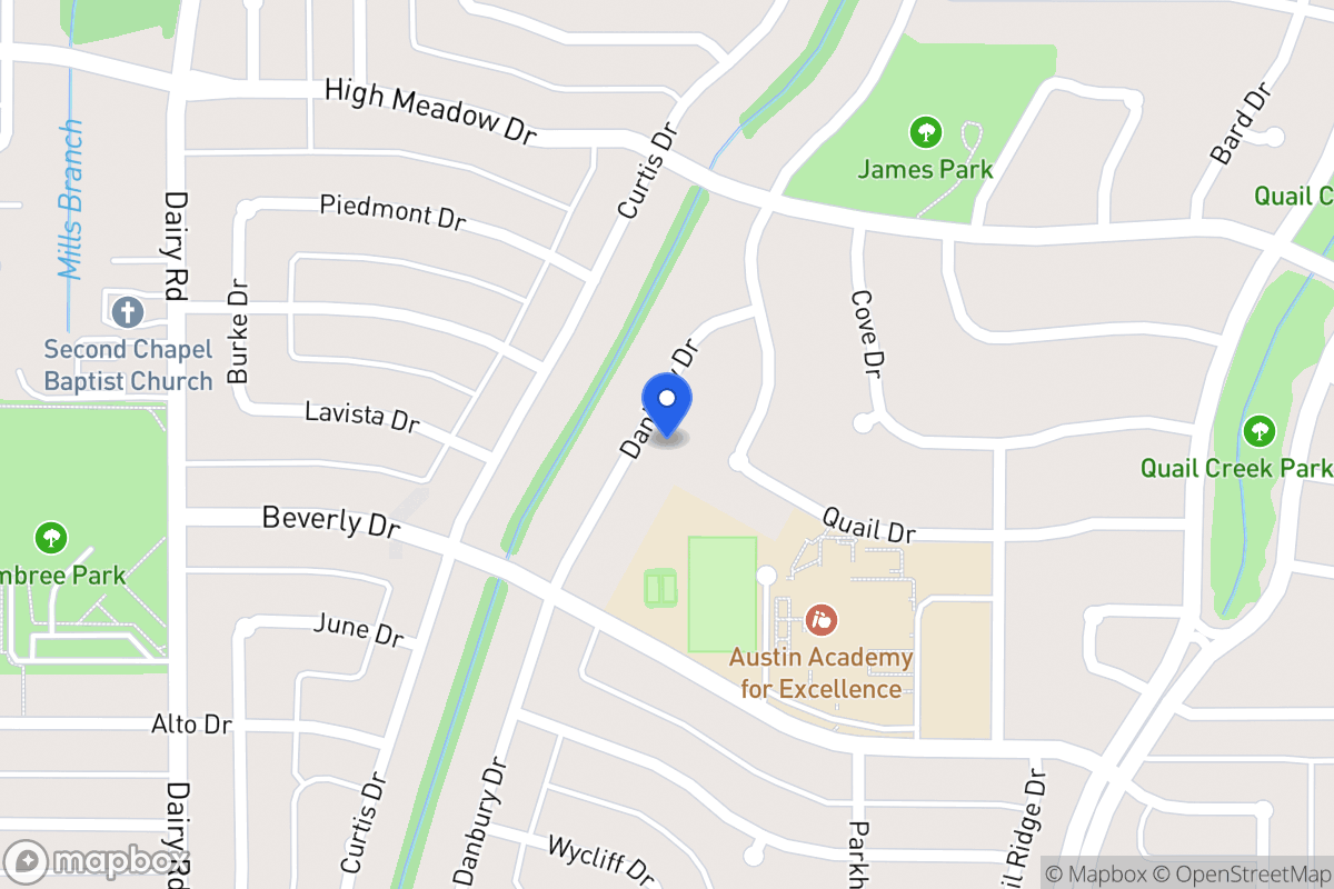 Map of 1506 Danbury Dr