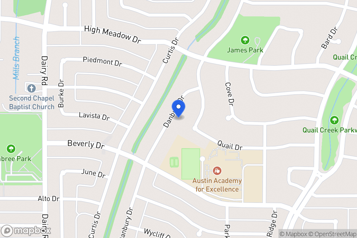 Map of 1502 Danbury Dr