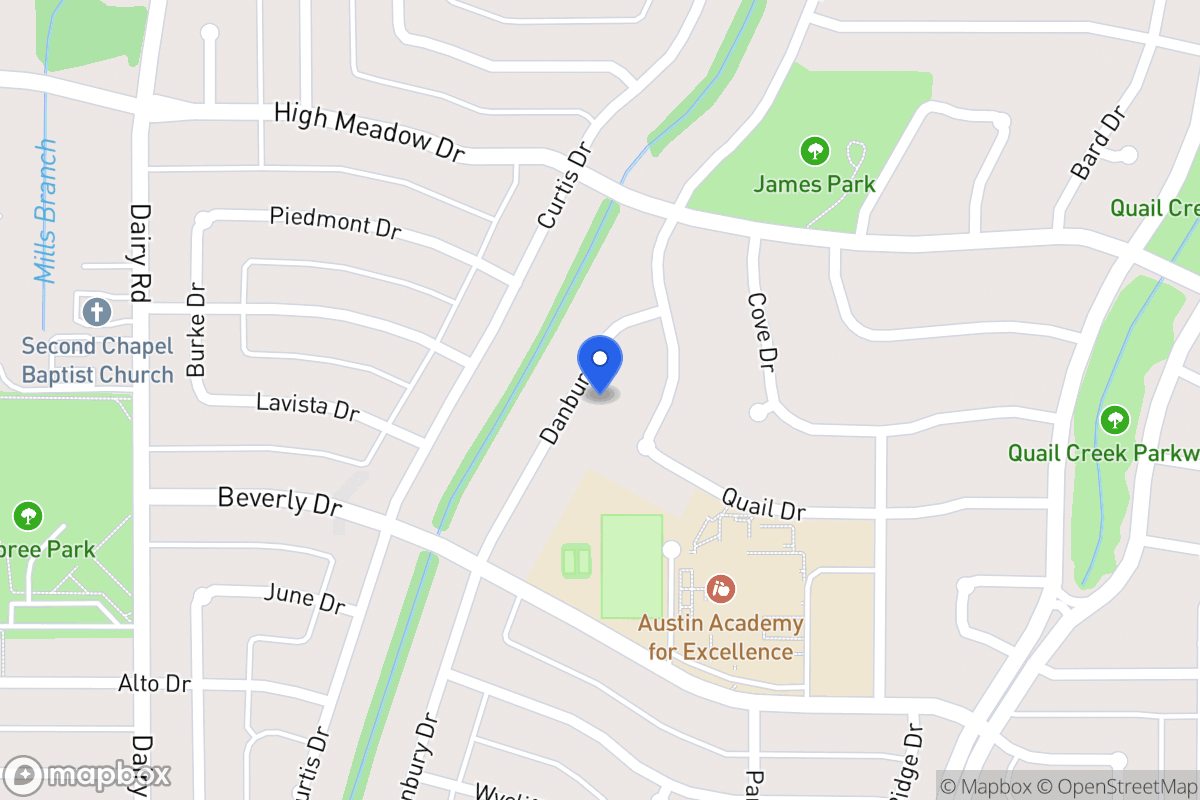Map of 1426 Danbury Dr