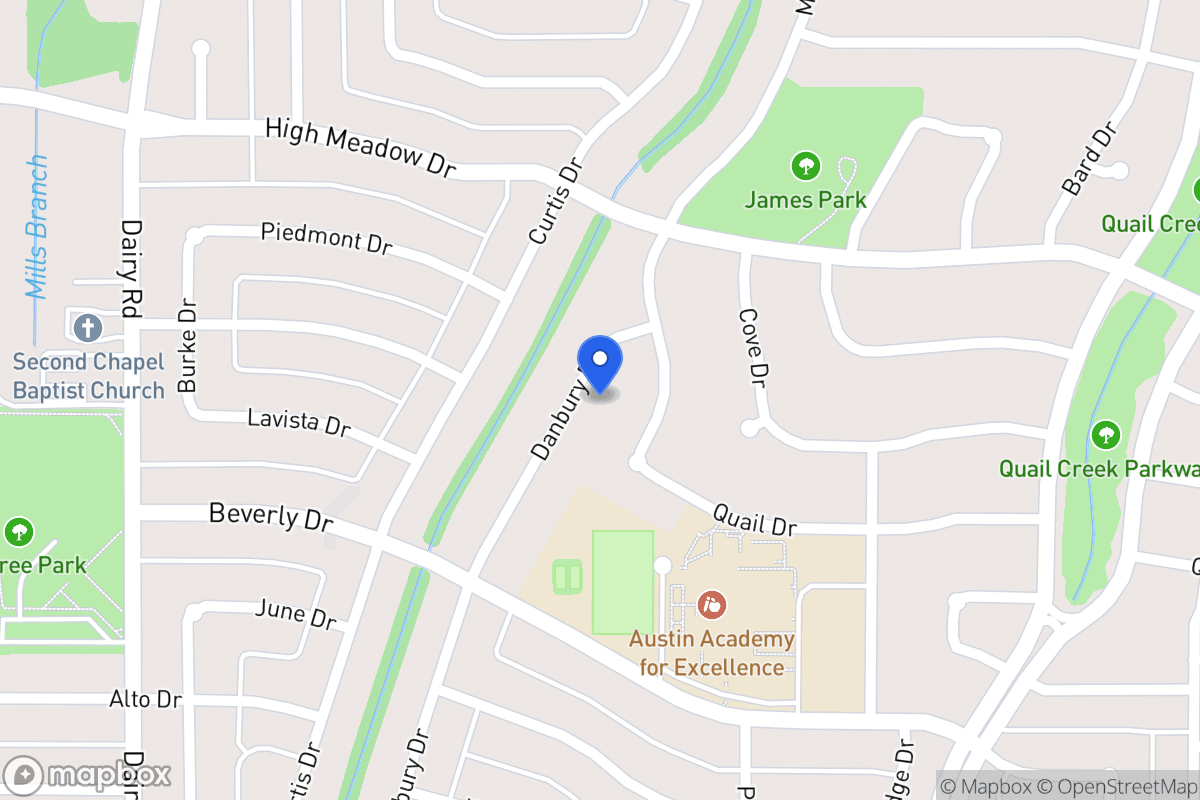 Map of 1422 Danbury Dr