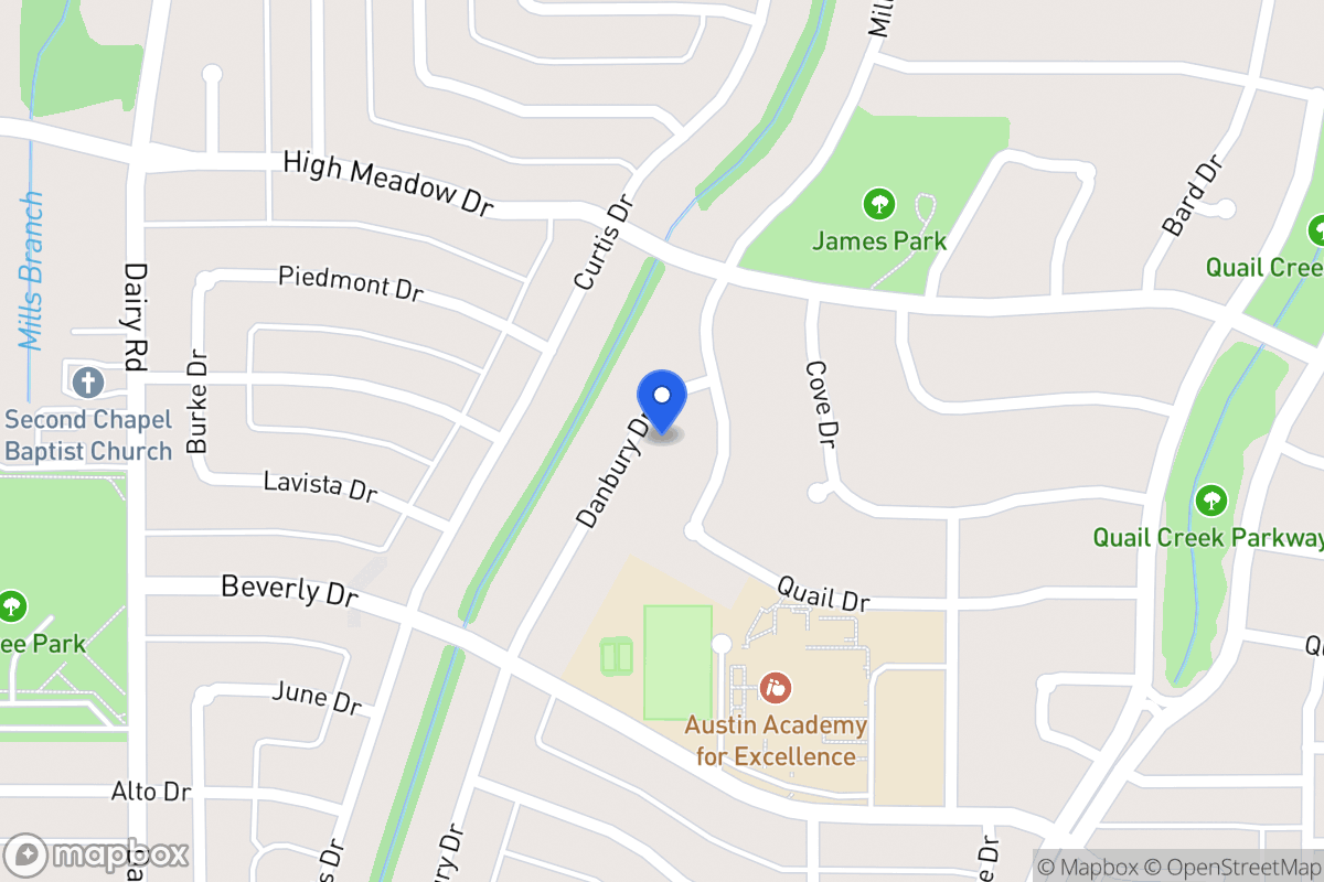 Map of 1418 Danbury Dr