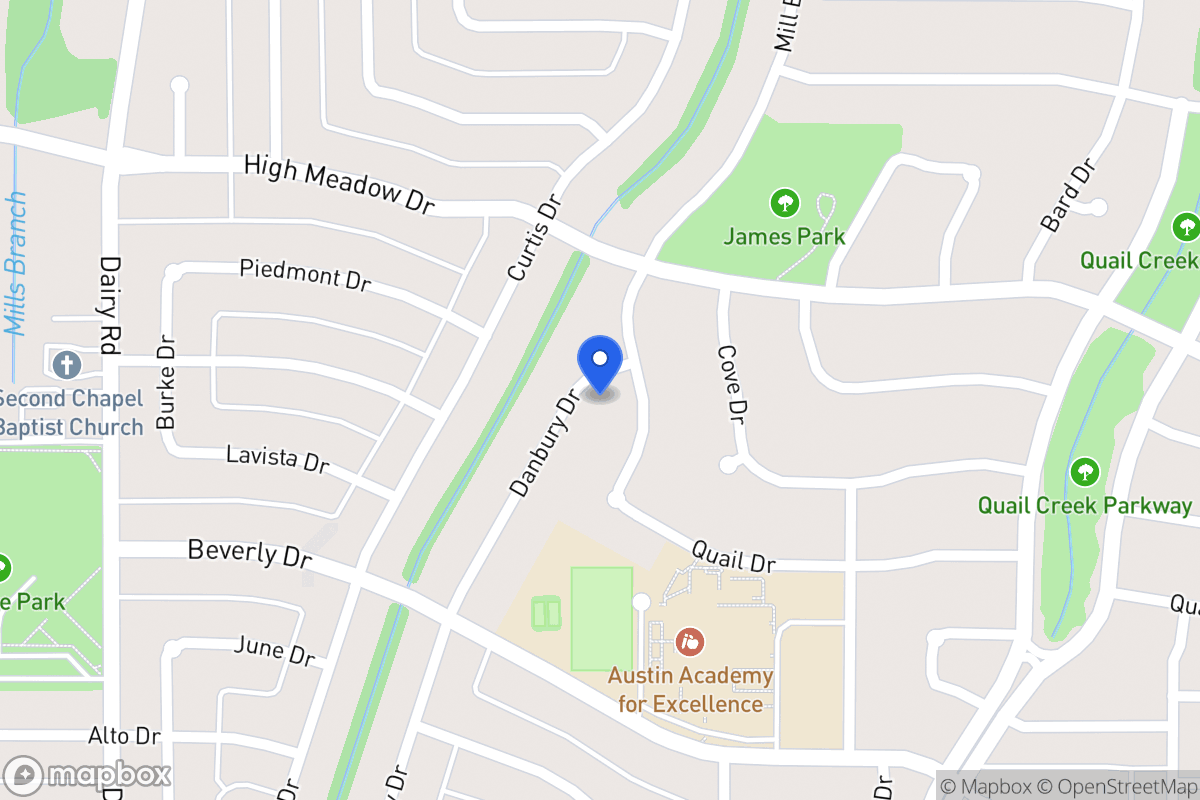 Map of 1408 Danbury Dr