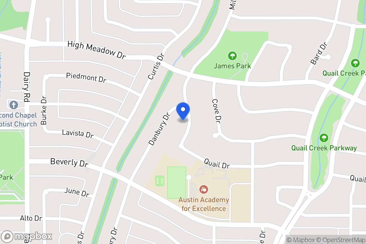 Map of 1413 Mill Branch Dr
