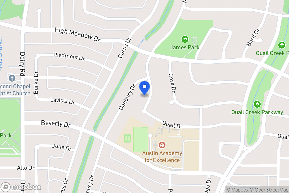 Map of 1417 Mill Branch Dr