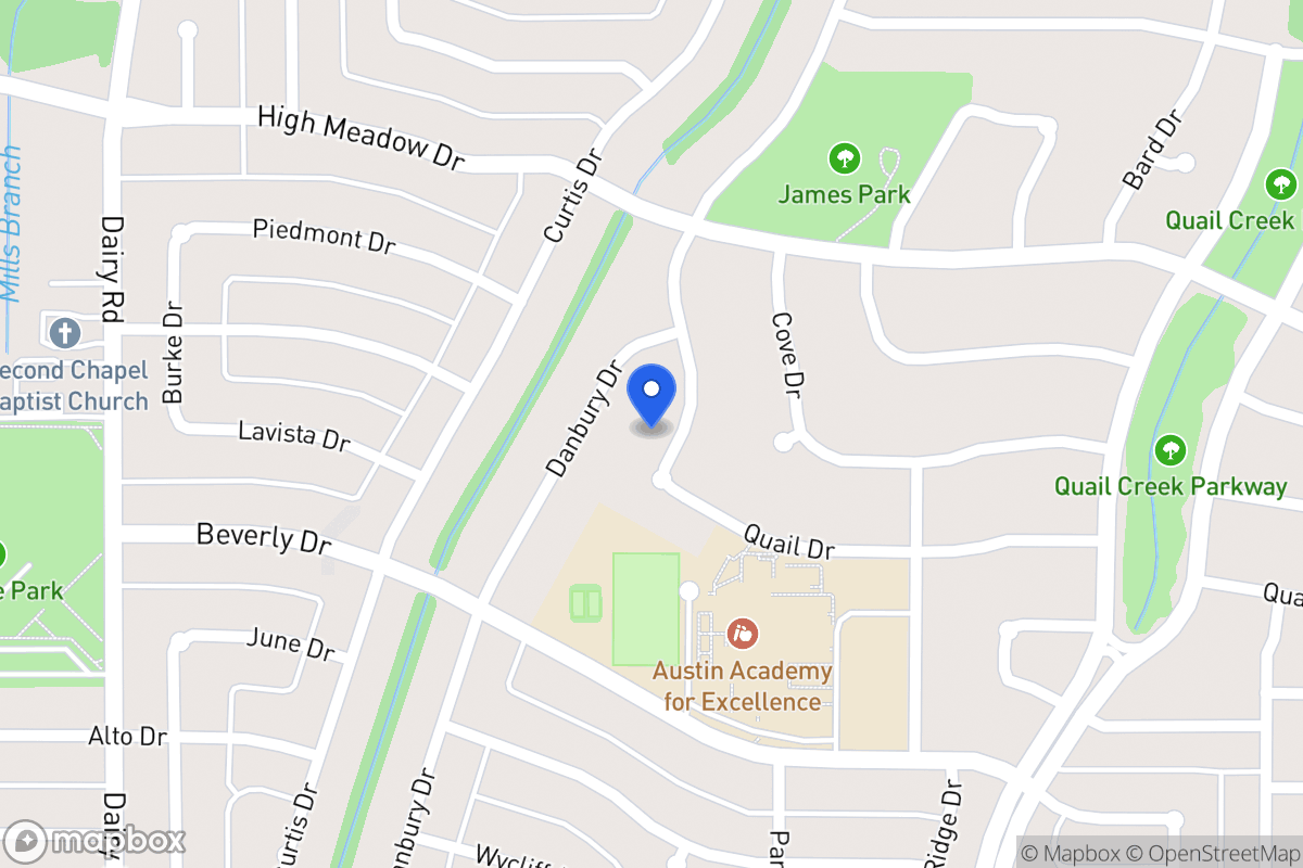 Map of 1421 Mill Branch Dr