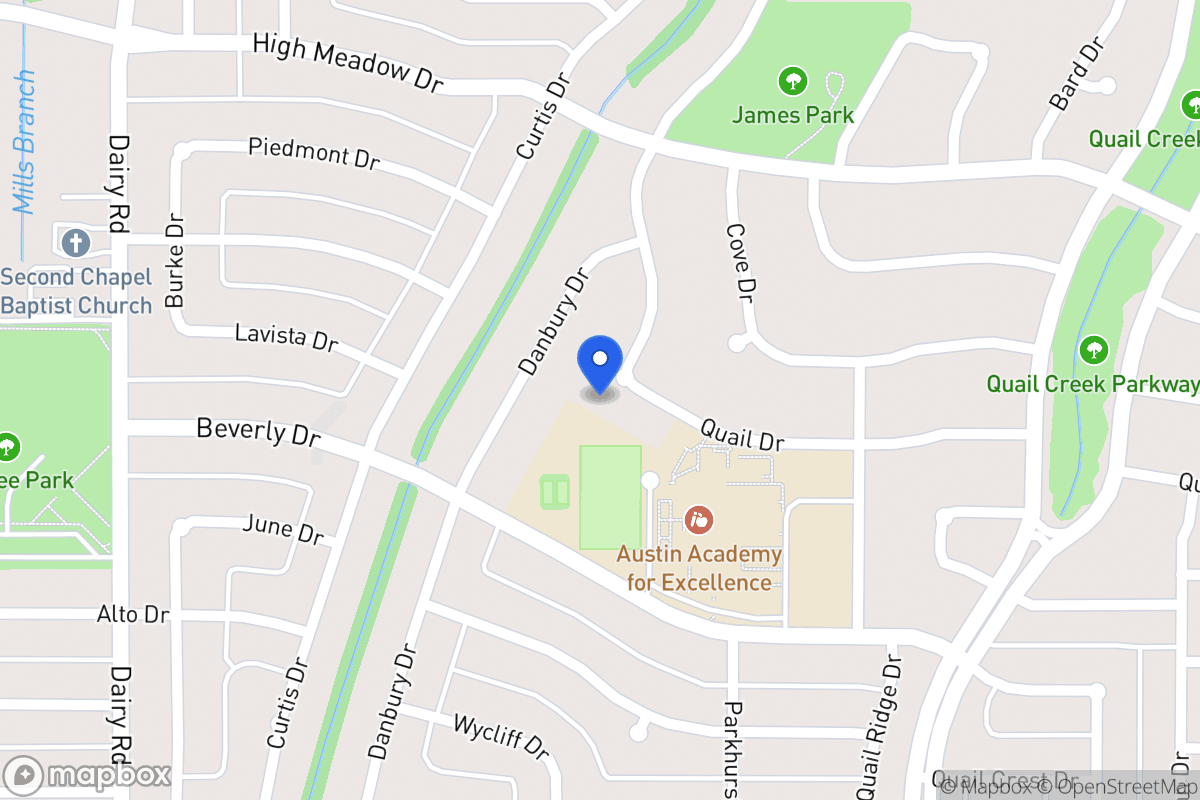 Map of 1433 Mill Branch Dr