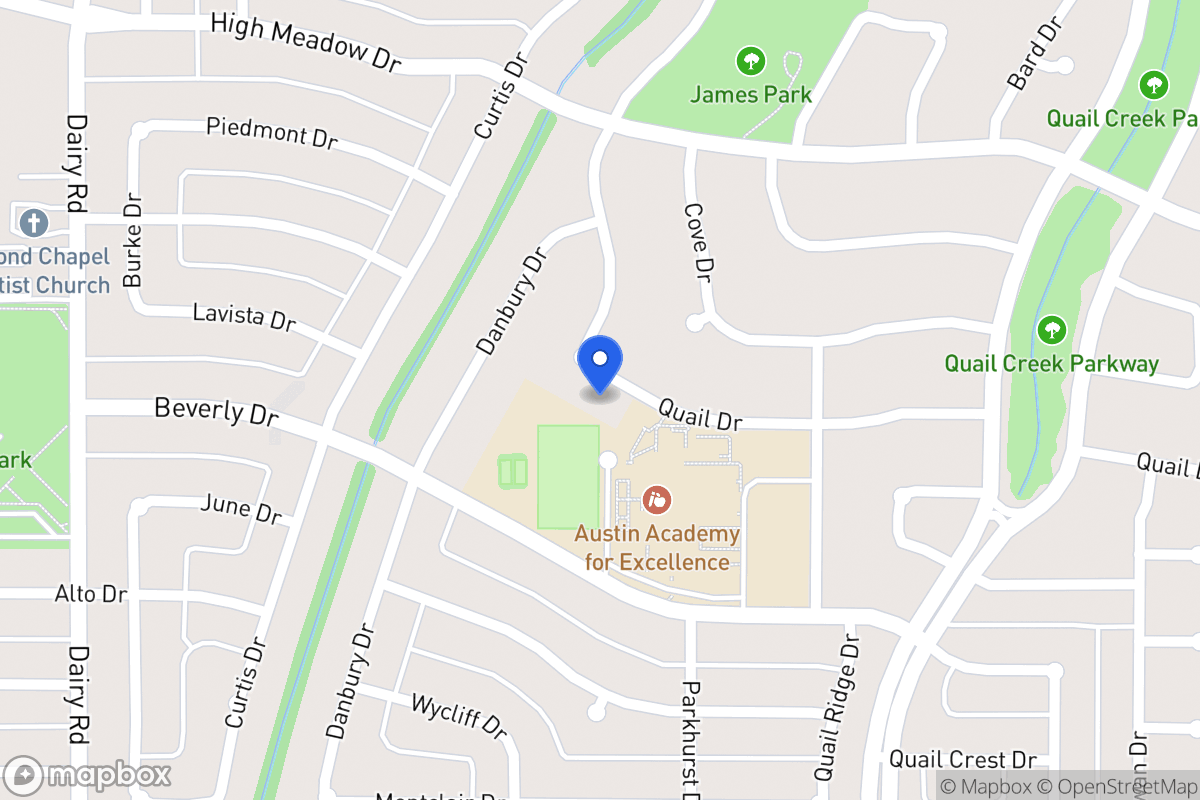 Map of 1104 Quail Dr