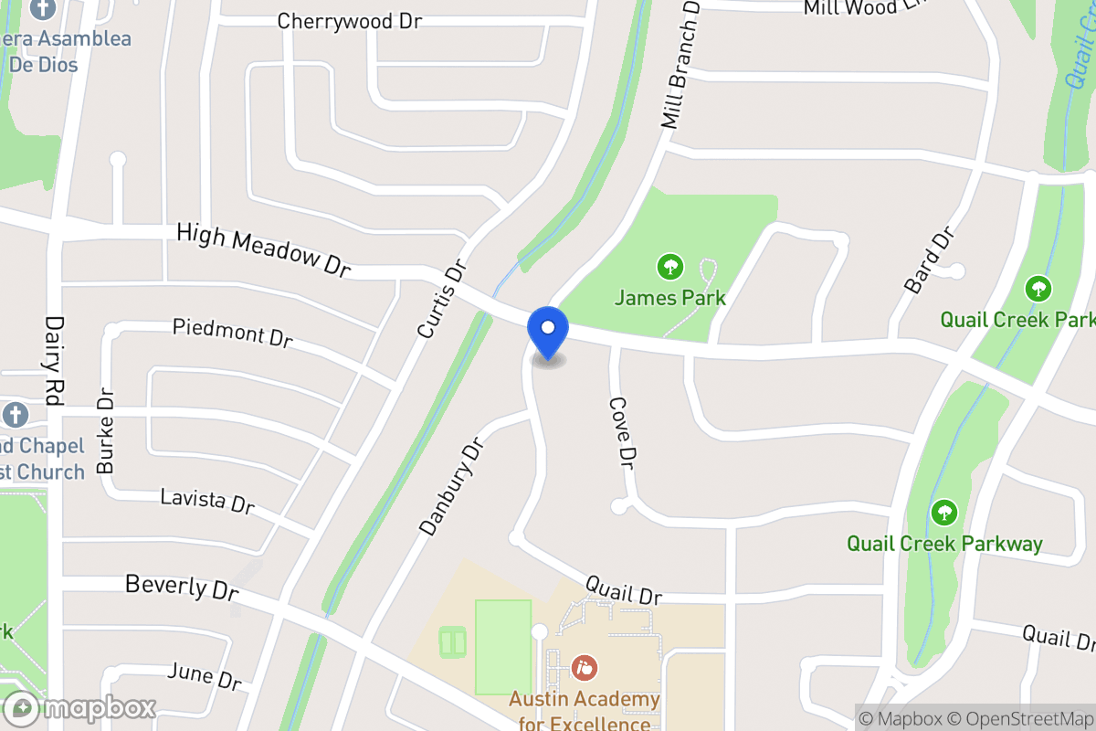 Map of 1306 Mill Branch Dr