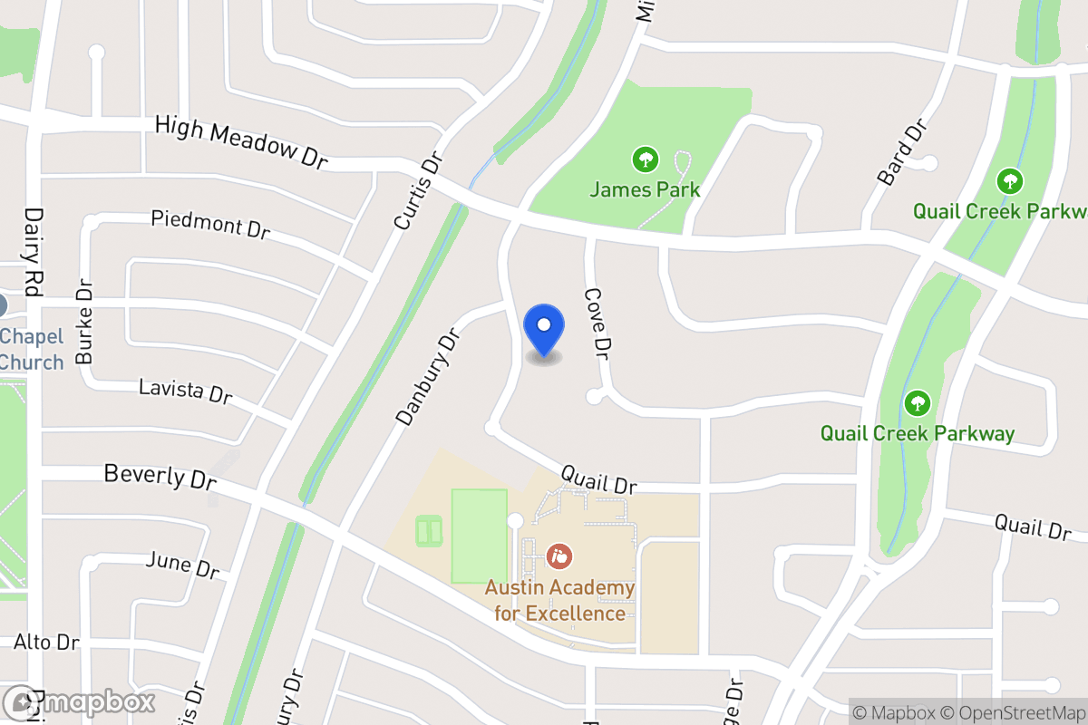 Map of 1414 Mill Branch Dr