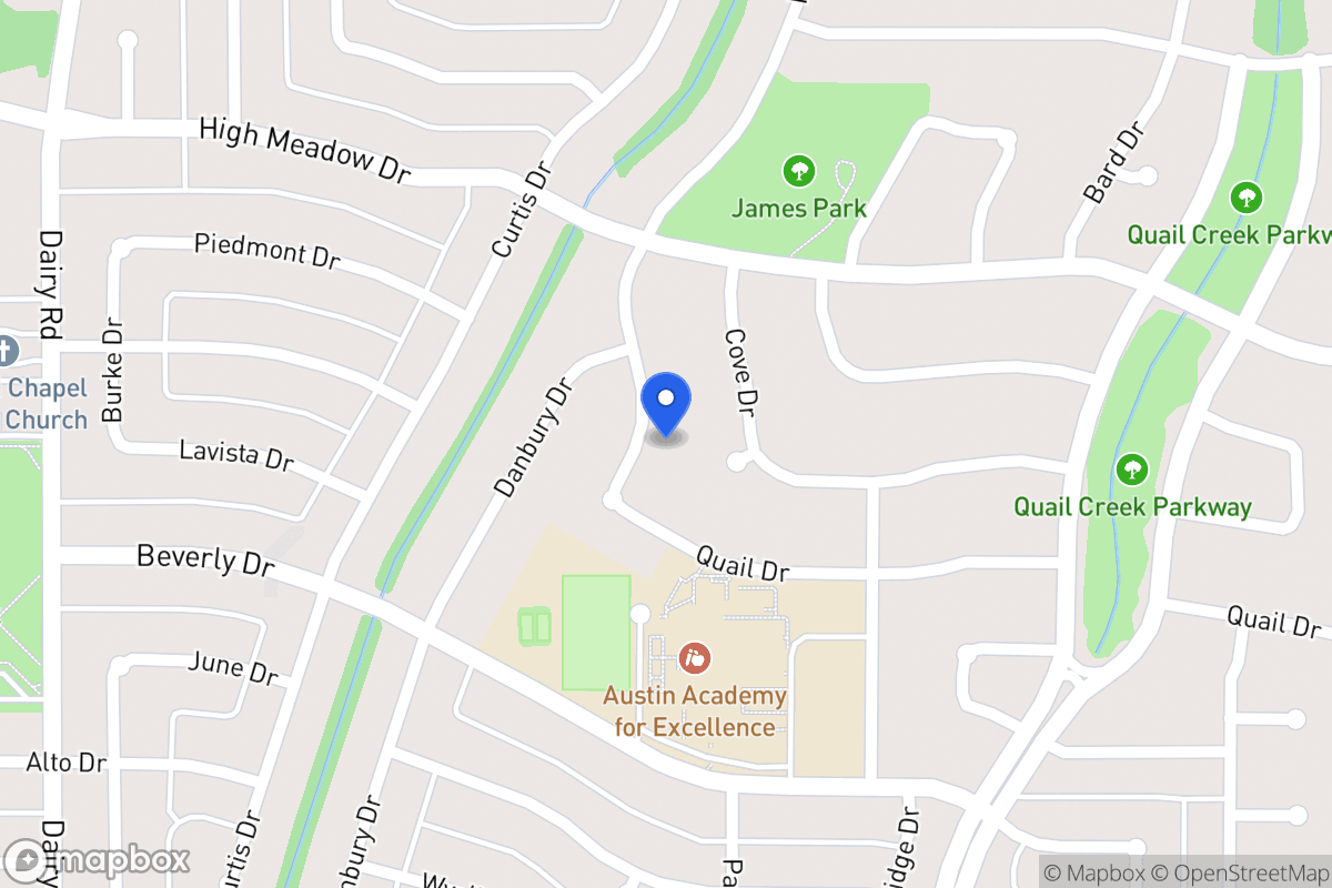 Map of 1418 Mill Branch Dr