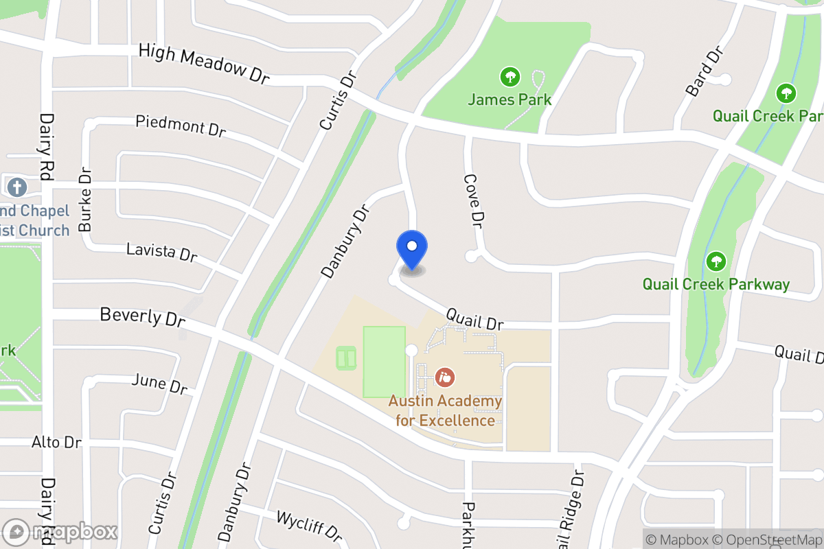 Map of 1101 Quail Dr