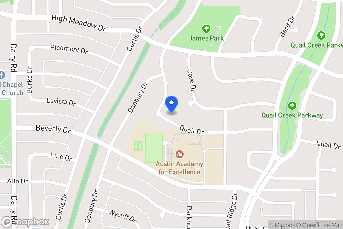 Map of 1105 Quail Dr