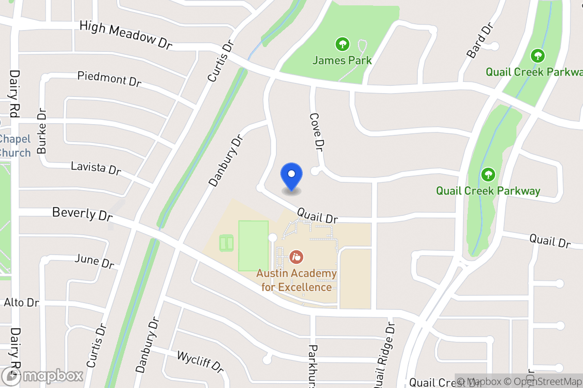 Map of 1109 Quail Dr