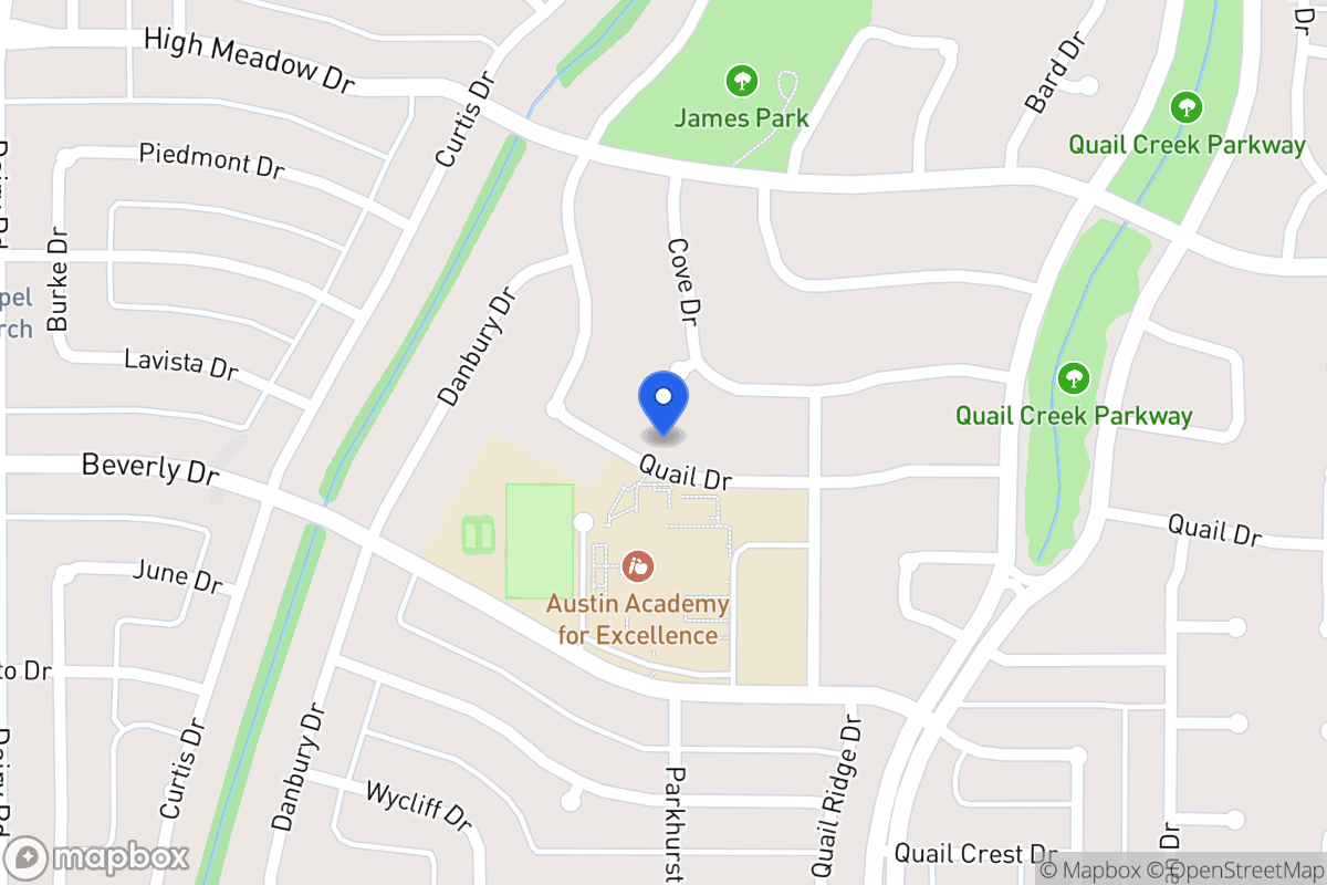 Map of 1117 Quail Dr