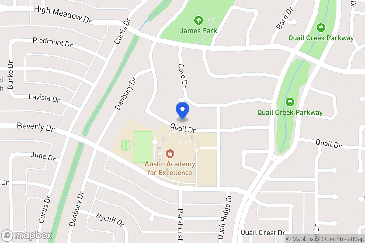 Map of 1201 Quail Dr