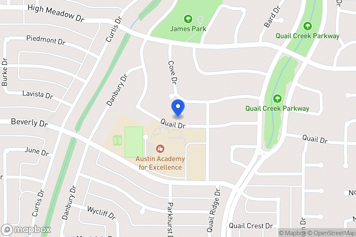 Map of 1205 Quail Dr