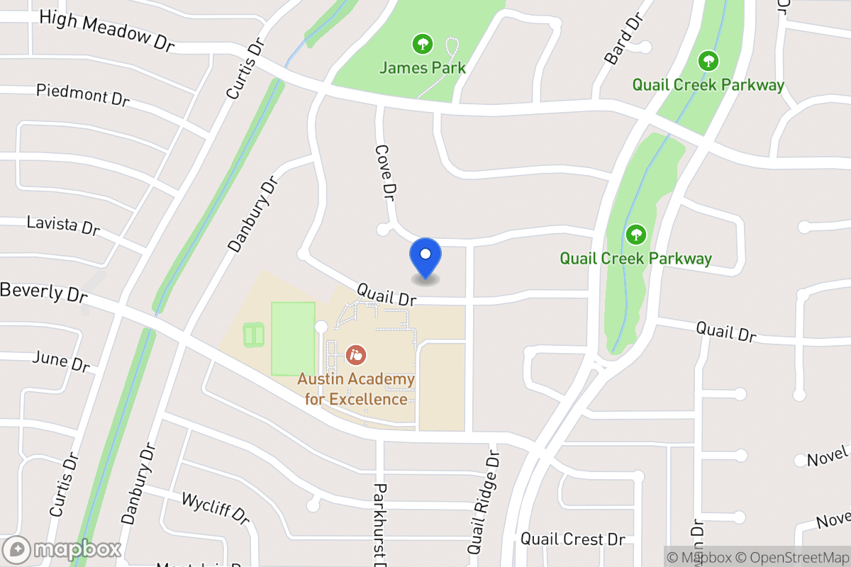 Map of 1213 Quail Dr