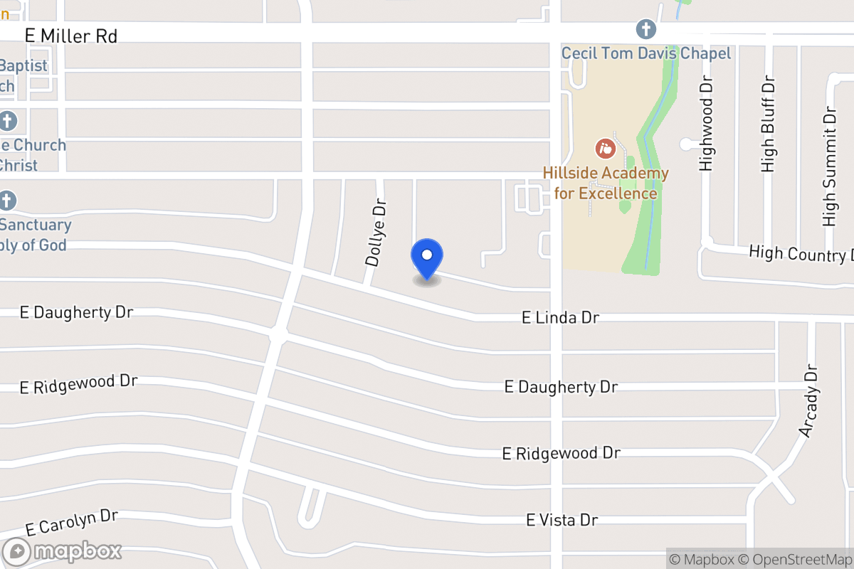 Map of 613 E Linda Dr