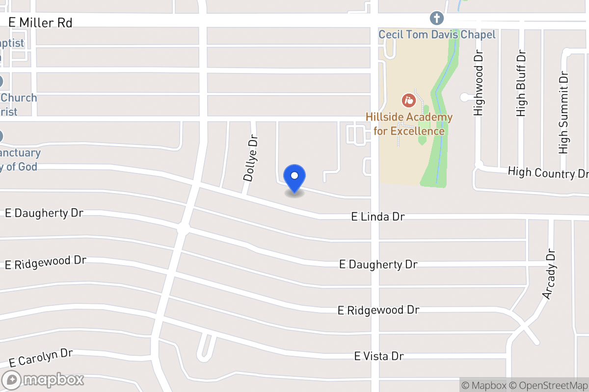 Map of 617 E Linda Dr